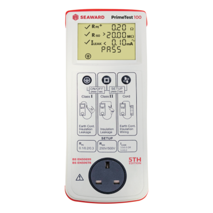seaward primetest 100 portable appliance tester