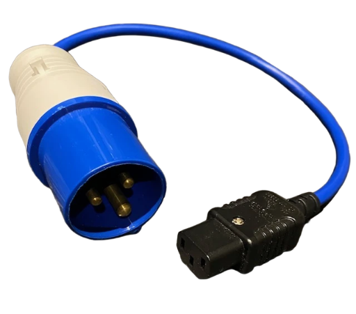 pat adapter cable blue 16a industrial power plug to iec 230 v socket pat testing adaptor pat adapter cable blue 16a industrial power plug to iec 230 v socket pat testing adaptor